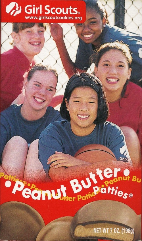 Box of Girl Scout cookies. Girl Scout cookies 1