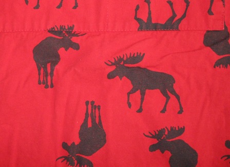 Here’s a closer look at the images on the moose apron. Photo by Keith Michaud