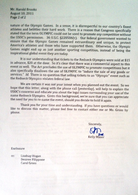 USOC letter Page 2.